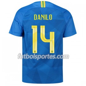 Camisetas Brasil Danilo 14 Segunda Equipacion Mundial 2018